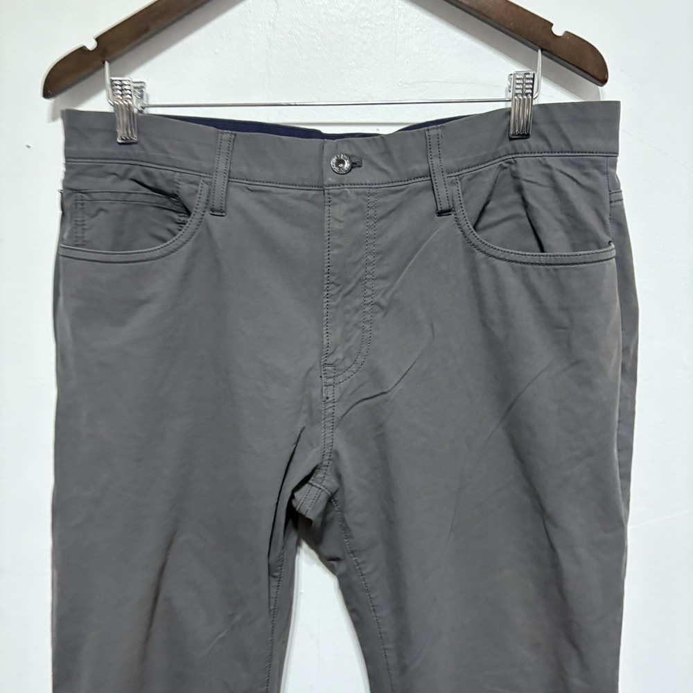 J Crew Pants Mens 35 X 32 Gray Stretch 484 Slim Stretch Chino Straight Leg - Picture 2 of 10